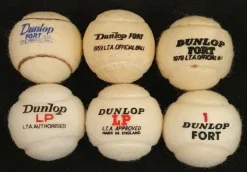 Tradera 6 aldrig spelade vita vintage Dunlop tennisbollar. Samlarobjekt!> Tennis