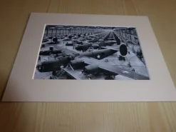 Tradera 1943 B-24 flygplan WWII andra världskriget fotografi med passepartout> Fly