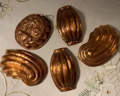 Flash Sale 5 gamla kopparformar kakformar 1800tal 1900tal koppar Kobbergenstande