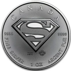 Tradera 1 oz silver $1 Superman| Andre Mønter & Sedler