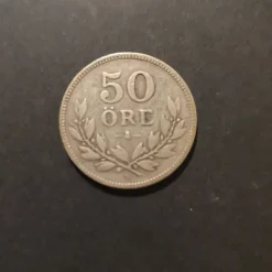 Tradera 50 öre 1919.| Svenske Mønter