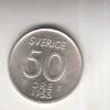 Tradera 50 öre 1955 0-| Svenske Mønter