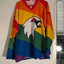 Tradera 2014 Regnbågströja Kiruna IF - HBT -> Sportsmemorabilia