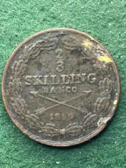 Tradera 2/3 Skilling Banco| Svenske Mønter