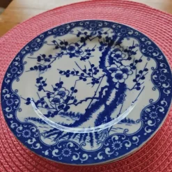 Outlet 6 st Blåvita Japanska Tallrikar, assietter. Orientalsk Kunst Og Porcelæn