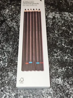 Tradera 6 st KOLPENNOR / MJUK , MEDIUM , HÅRD| Kunstnerartikler