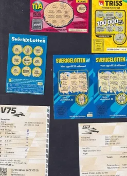 Tradera 7 st moderna lotter eller spelkvitto> Lotterier & Lodsedler