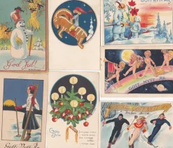 Tradera 10 st små helgkort , alla signerade| Generelle Motiver