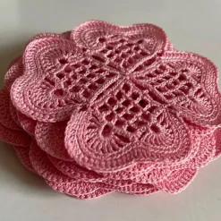 Tradera 12 virkade glas underlägg. Oanvända| Indretning & Husholdning