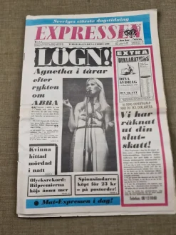 Tradera ABBA - AGNETHA FÄLTSKOG - EXPRESSEN 1977| Musiktidsskrifter & Litteratur