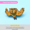 Online Adventure Time Cosmic Owl Enamel Pin - Glittering Pearlescent Pin Stofmærker & Pins