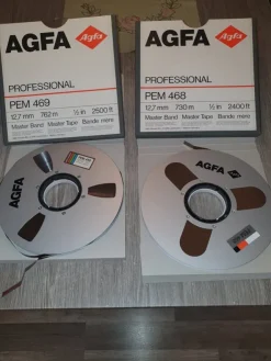 Tradera Agfa PEM 469 och 468 Master Band, 1/2 tum| Spolebånd
