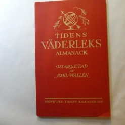 Shop Almanacka - Tidens Väderleksalmanacka 1931 Almanakker & Kalendere