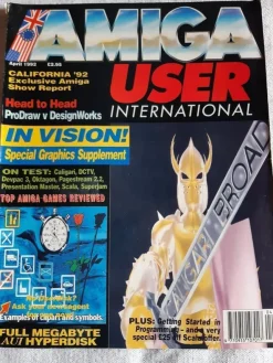 Clearance Amiga User International - April 1992 Computere Og Teknik