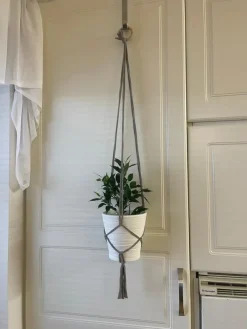 Tradera ampel, makramé, plant hanger, grå| Andet Til Haven