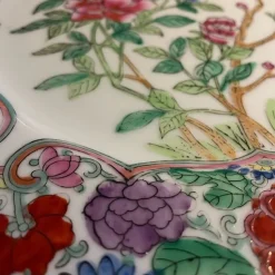 Discount Antikt större kinesiskt fat, Famille rose Orientalsk Kunst Og Porcelæn