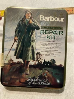 Tradera Barbour reparations kit med vaxat tyg samt foder| Tøj