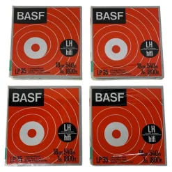 Tradera BASF LP 35 Long Play Tape 18cm/540m Rullband Tonband 4st Vintage| Spolebånd