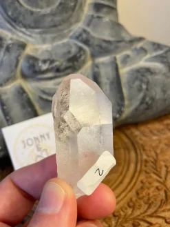 Tradera Bergskristall rå spets 6-8cm> Ædelsten