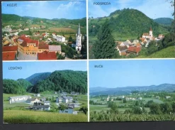 Tradera 4bilderskort från Slovenien Kozje Podsreda Lesicno Buce sänt 1996| Verden Undtagen De Nordiske Lande