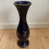 Best Sale Blå Jasba vas med gulddekor, 27 cm hög. Brugs- & Pyntegenstande
