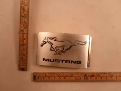 Store Bältesspänne ford mustang silver 8082 Bælter & Livremme