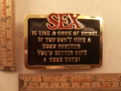 Cheap Bältesspänne sex is like a game of bridge 2298gu Bælter & Livremme