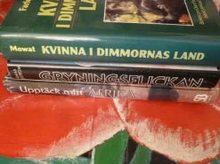 Cheap BOK, 3 STYCKEN BÖCKER, MOWAT, TOMAS LÖFSTRÖM, UPPTÄCK MITT AFRIKA Antikkens Litteratur