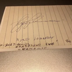 Tradera Bordtennisspelare Kjell Johansson> Bordtennis