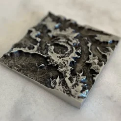 Tradera Brevpress Relief Upheaval Dome Crater Utah USA Topografi Astronomi massiv metall| Skalamodeller