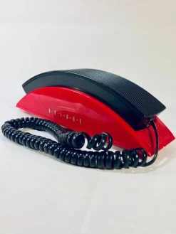 Tradera Bridge Telefon - Retro / Vintage Fast Knapptelefon (Röd/Svart)> Fast Telefoni