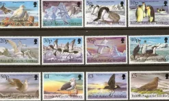 Tradera British Antarctic terr Fåglar Mi 276-87 xx| Resten Af Verden