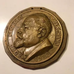 Tradera Bronsmedalj Georges Lemarchand Paris 1933| Andre Mønter & Sedler