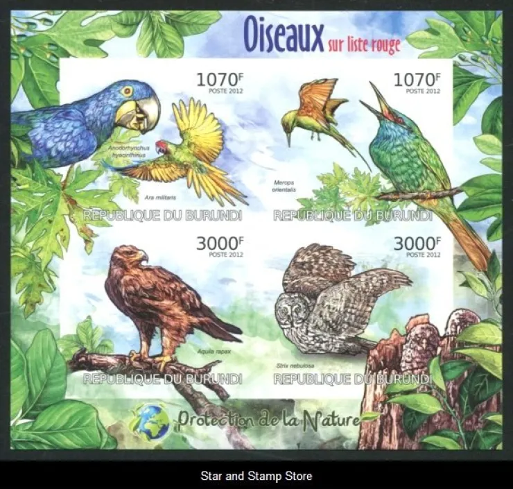 Tradera Burundi | Mi 2575-2578 B | Postfriskt sammantryck | Kv 115:-| Afrika