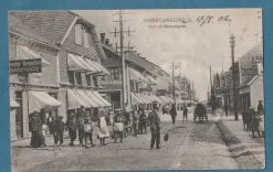 Tradera Christiansand S 1906. Folkliv på Markensgade| Nordiske Lande