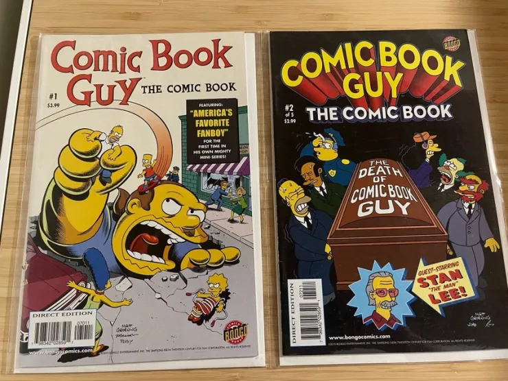 Fashion Comic Book Guy: The Comic Book, nr1 och nr2 Amerikanske Serier