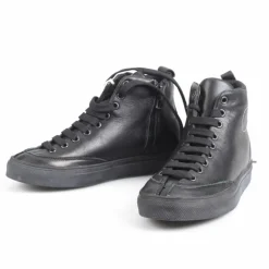 Tradera Coming Soon ladies black leather sneakers with lace-up/zip fastening-EU 36-UK 3> Damesko