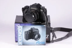 Tradera CONTAX Aria Planar 1,4/50 objektiv m.m. - fint beg skick enligt bilder - SE TEXT| Filmkameraer