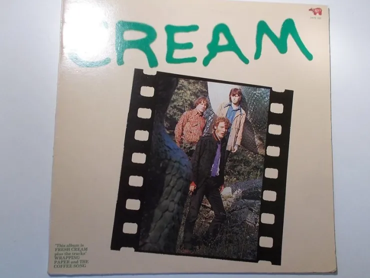 Tradera CREAM - S/T (1966) LP omslag RSO Kanada| Pladeomslag
