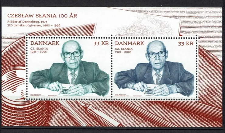 Tradera DANMARK. AFA 2042. Cz. Slania 100 år. Postfrisk miniark. ( 5862 )| Norden