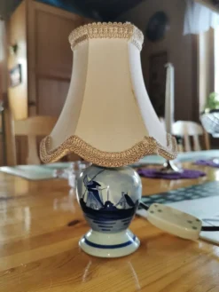 Tradera DELFT Made in Holland bordslampa med skärm| Lamper