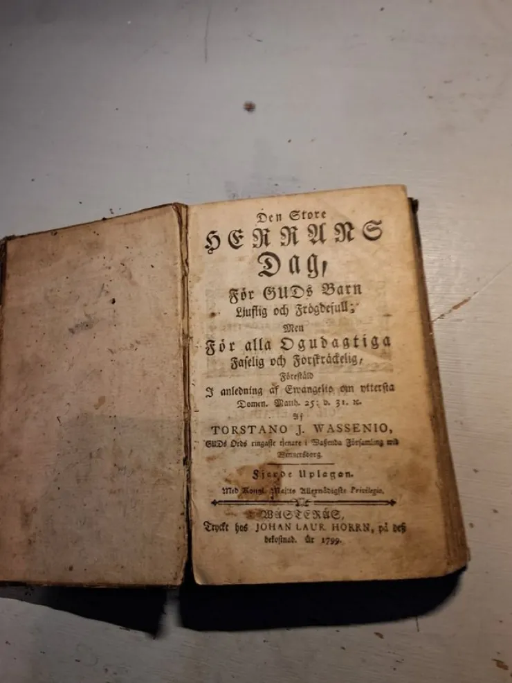 Hot Den store Herrans Dag, för Guds Barn, ljuvlig och fröjdefull 1799! Antikkens Litteratur