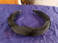 Best Sale diadem flapper SVART plisserad stl. 58/60 ! Hårtilbehør