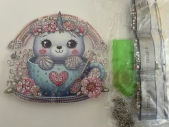 Tradera Diamond Painting sötaste ENHHÖRNING att hänga Allt ingår| Hobbymaterialer