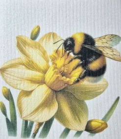 Tradera Disktrasa duk med tryck bie humla påsklilja| Indretning & Husholdning