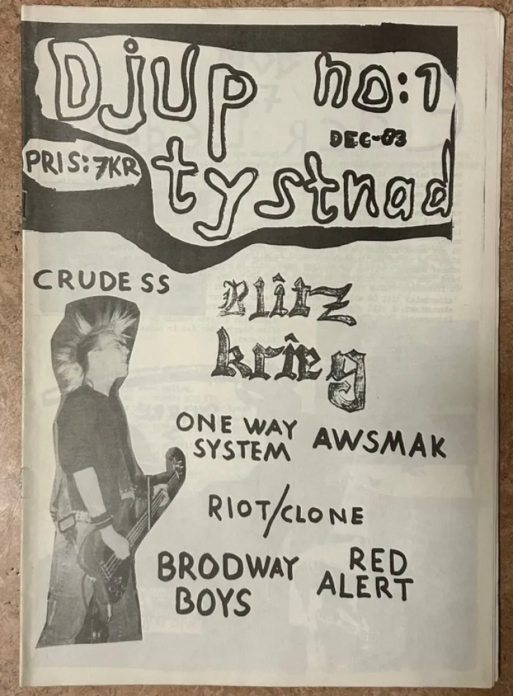 Tradera Djup tystnad nr 1 - fanzine 1983| Musiktidsskrifter & Litteratur