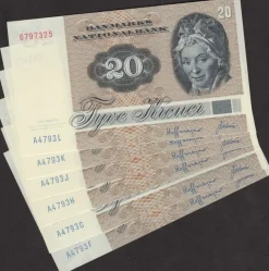 Tradera Dk 6x20 Kr 1979| Sedler