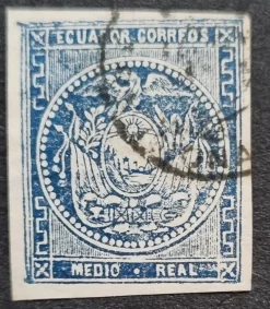 Tradera Ecuador Scott 2 Fyra marginaler Se besk.för förkort| Sydamerika & Caribien