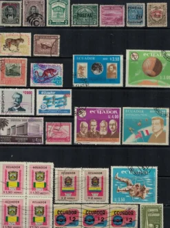 Tradera ECUADOR Stämplat och Ostämplat| Sydamerika & Caribien
