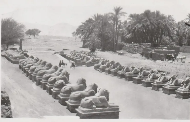 Tradera Egypten Karnak Sfinxallén| Verden Undtagen De Nordiske Lande